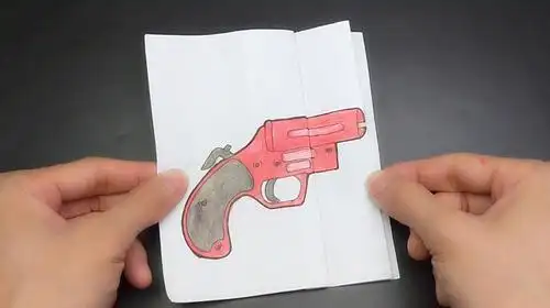 a4纸折信号枪折纸大百科