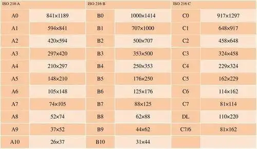 8k纸有多大厘米