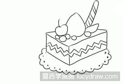 儿童画教程:美味的蛋糕-露西学画画