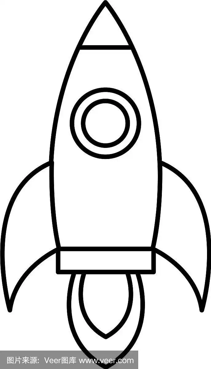 火箭发射器孤立图标