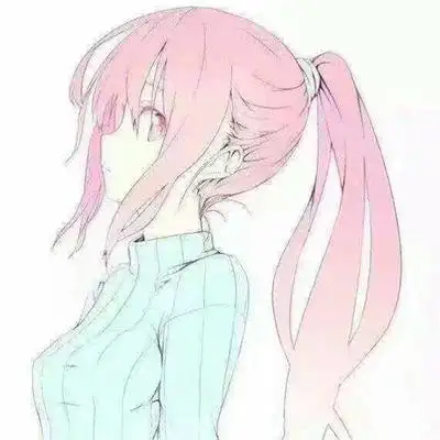 文艺范十足女生侧面头像动漫侧脸头像精选