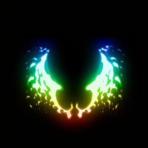 触发777为七彩色翅膀触发7效果为蓝色的翅膀触发77效果为火焰翅膀(动