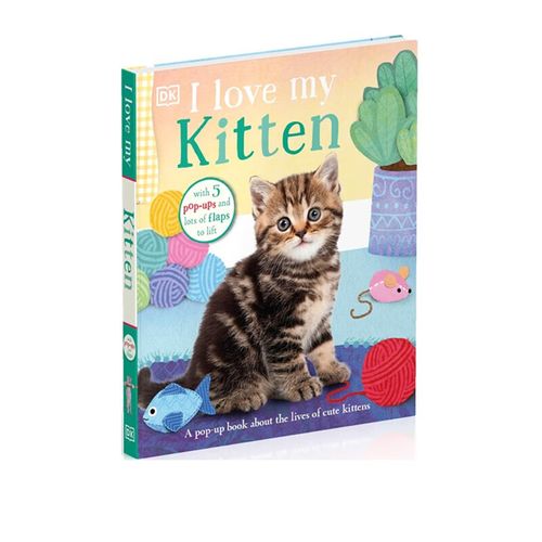 i love my kitten 我爱我的小猫 立体翻翻书 培养孩子照顾小动物的