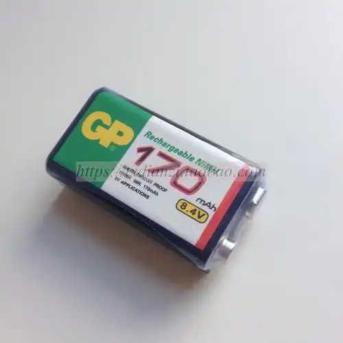 9v充电电池包邮gp超霸170毫安方型万用表充电电池普通干电池