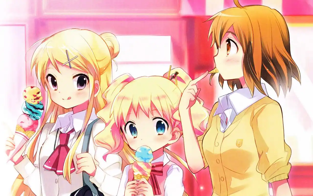 动漫《黄金拼图》可爱卡通高清桌面壁纸