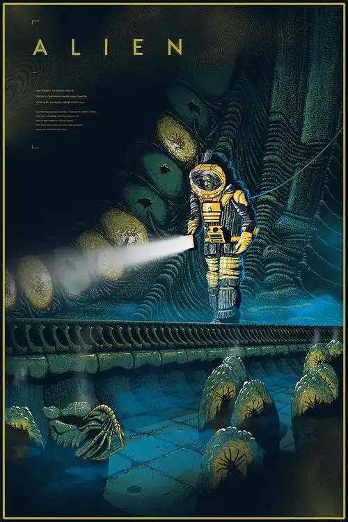 cristianeres插画风科幻电影海报欣赏