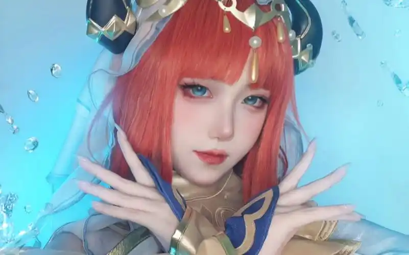 【小白nanno】原神cos——妮露不能碰水,因为碰水就会变成水泥路