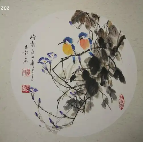 贺玉龙国画花鸟小品欣赏