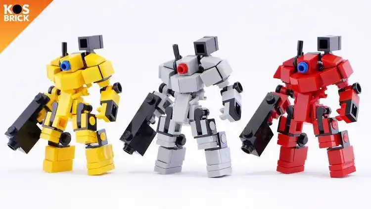 乐高迷你高达系列扎古ii系列moc教程