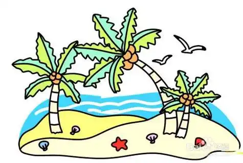 怎么画海边沙滩的 strong>简笔画 /strong>