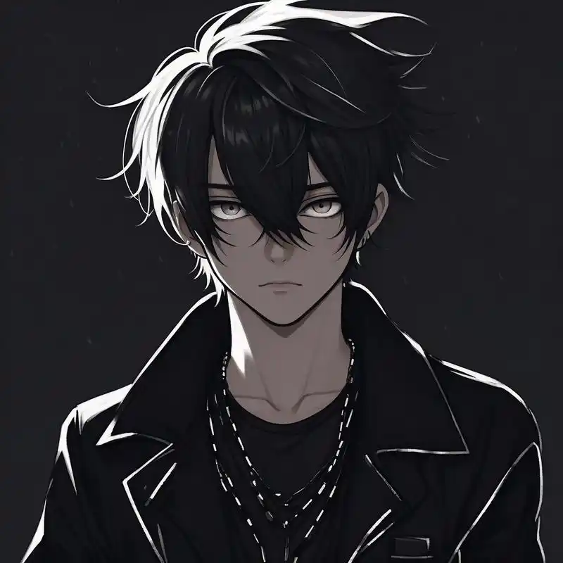 97黑暗系动漫男生头像97