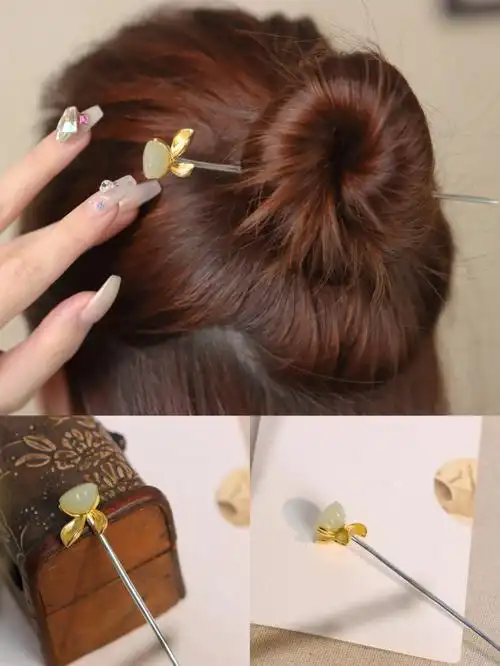 入秋的第一支新中式发簪02盘发温婉气质78