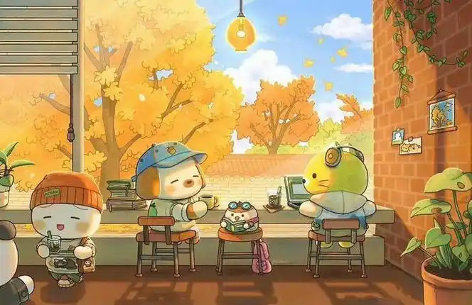 10张超治愈的卡通日常生活插图丨byacornzzi