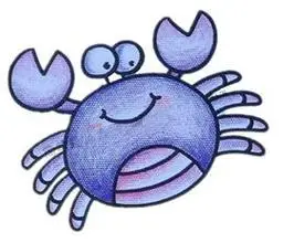 可爱的小螃蟹怎么画螃蟹画法简笔画分享螃蟹的简笔画画法q版简笔画