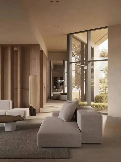 自然主义极简私宅大地色系的宁静治愈
