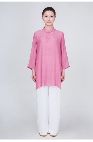 太极服棉麻高端女装新款飘逸夏季太极拳武术服练功服女夏天服装薄款