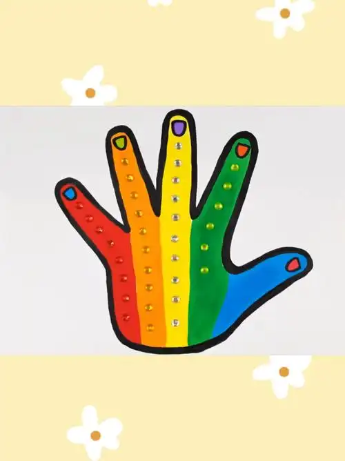 干净漂亮的小手 手的简笔画 幼儿启蒙画