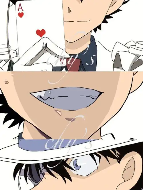 名侦探柯南怪盗基德二次元绘画procreat