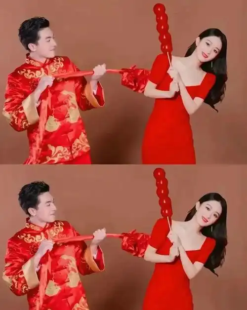 网友调侃:冯绍峰你没有拍的结婚照,有人替你完成了,记得感谢哦