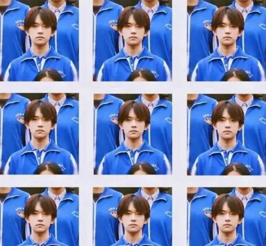 易烊千玺高中毕业照曝光 穿校服表情严肃一脸正气