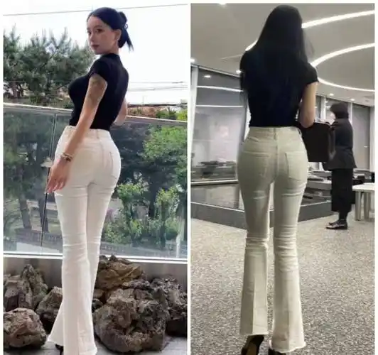 如果你的腿很长,那么你需要喇叭裤,搭配高跟鞋打造黄金比例,完美修饰