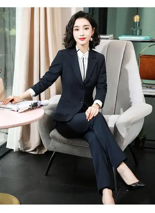 新款女装2021秋冬职业装女士小西装外套西服正装女套装气质时尚酒店