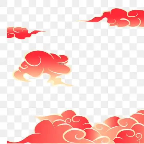 手绘祥云装饰png免扣素材中国风古风传统花纹海报边框图片 - 免抠元素