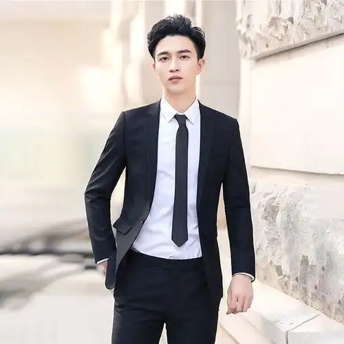 西服男套装韩版修身帅气小西装商务职业装工作服新郎结婚定制重庆