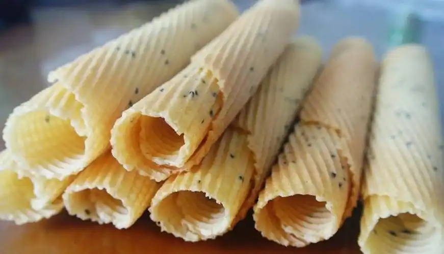 山西临汾永和脆皮鸡蛋卷培训现场考察