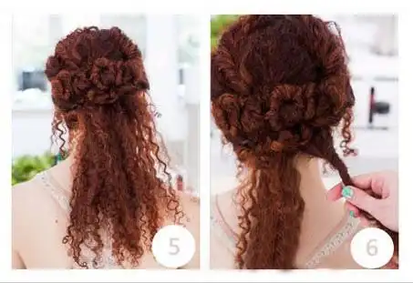 螺丝烫扎起来的发型 这一款最显气质