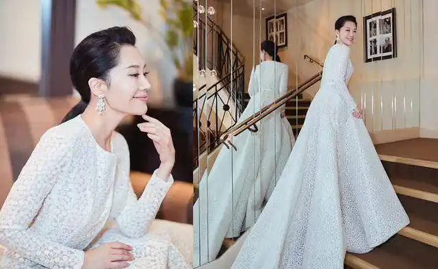 一头短发的许晴像个假小子短裙配时尚却很撩人女人味不减