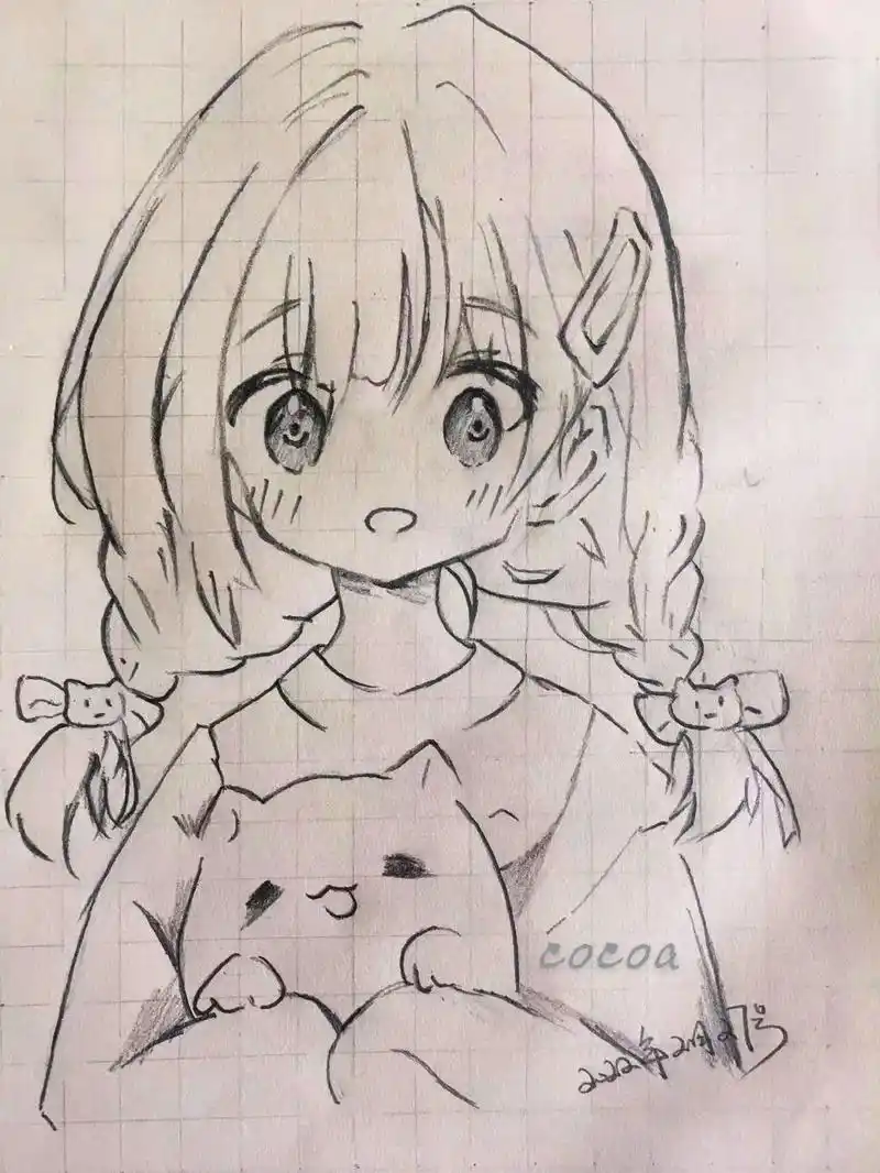 可爱又美丽的漫画人物女生 - 抖音