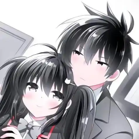 qq动漫情侣头像可爱萌1的乐观在支撑着我