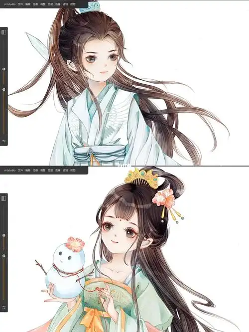 古风q版情侣人设