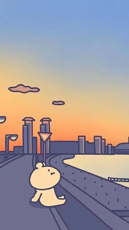 二次元治愈可爱壁纸 ins插画师: acornzzi