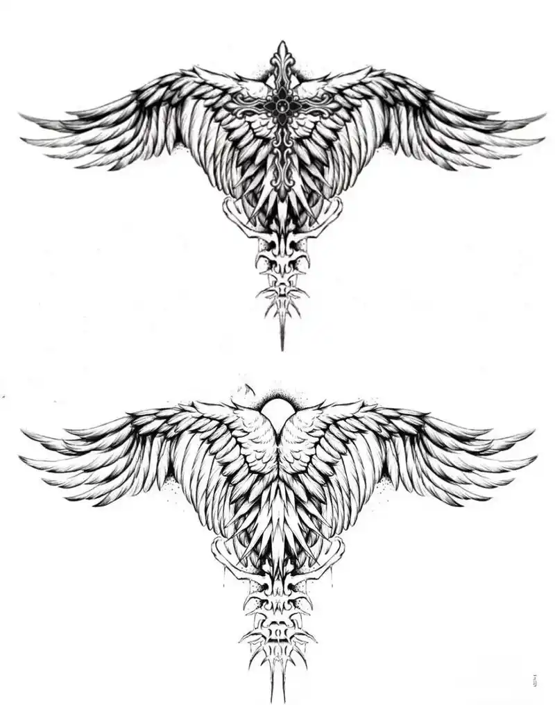 天使之翼 翅膀纹身精品合辑 78天使之翼 翅膀纹身精品合辑99 每个