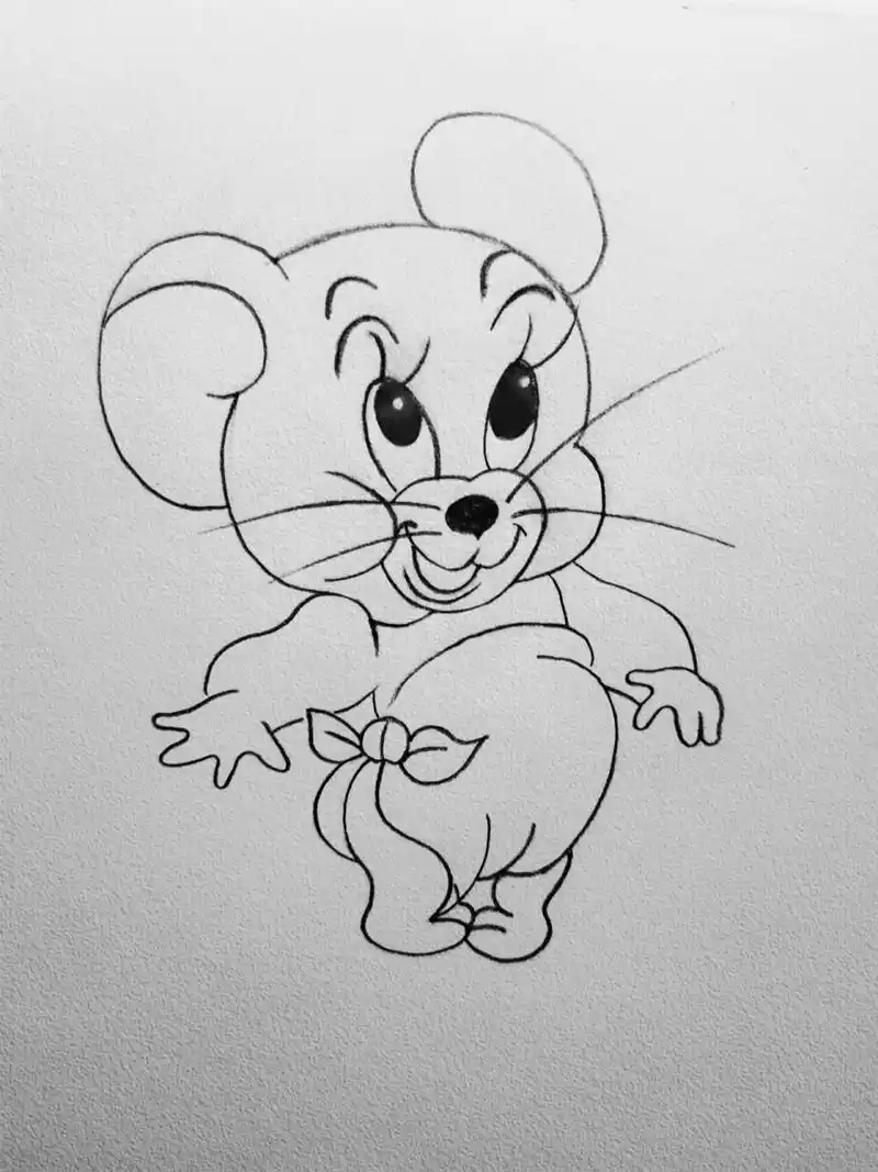 今日简笔画‖杰瑞(内有教程90) 想必关注我的饱饱们大多都是喜欢我