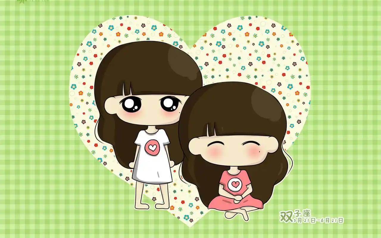 可爱的卡通图片十二星座系列电脑桌面壁纸下载第二辑