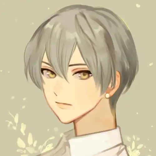 再其次便是——莫风,银发金眸,虽然调色板没有银色,但是这个画的还是