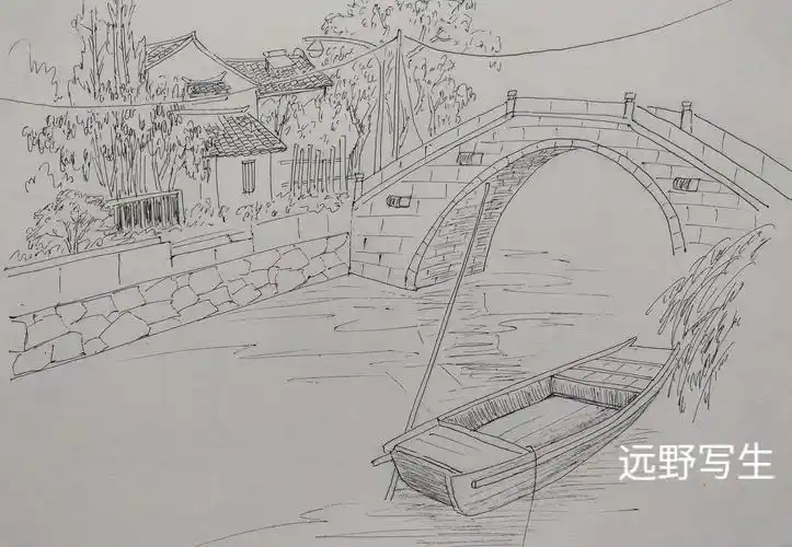 画说上海～古镇系列写生