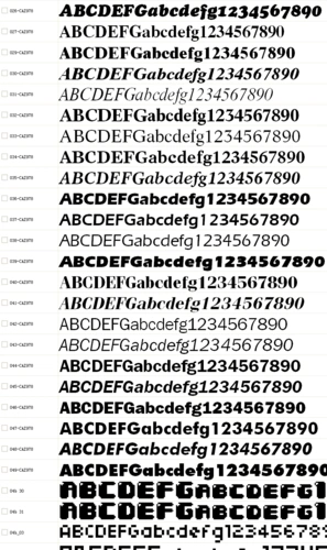 英文字体名称对照速查列表_word文档在线阅读与下载_无忧文档