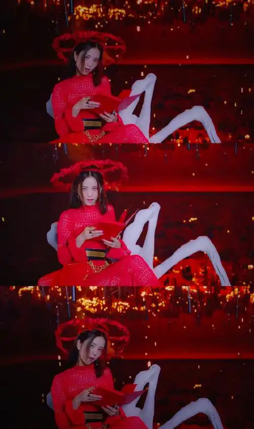 金智秀红衣造型