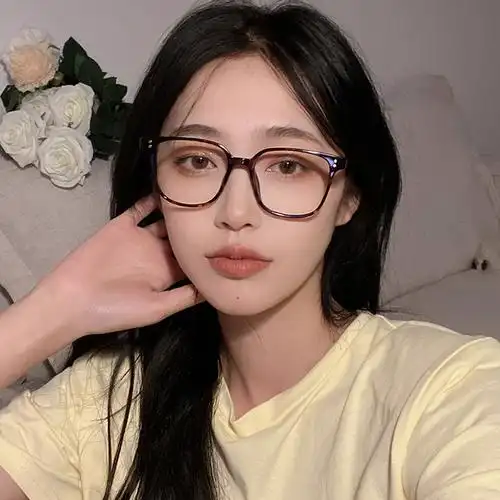 网红玳瑁豹纹眼镜女防蓝光护目平光素颜百搭近视眼镜框韩版潮ins