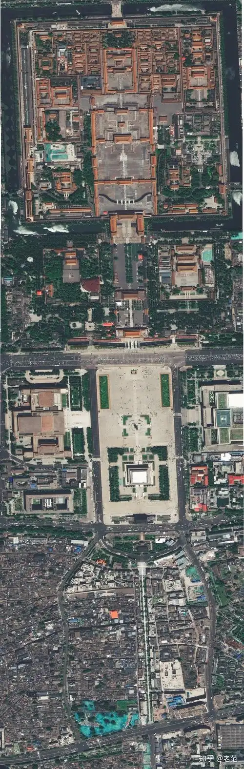 是世界城市建设史上承载民族传统文化和哲学的典范,以紫禁城为"口",北