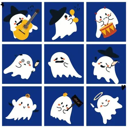 简笔小幽灵头像