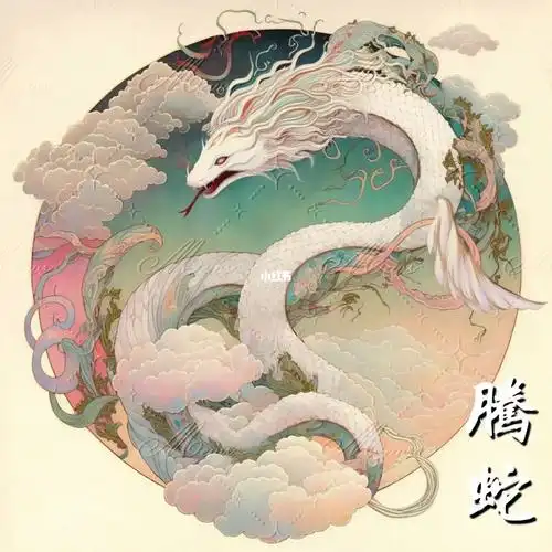 98ai 手绘#山海经  #山海经异兽  #腾蛇  #国潮  #插画  #我和ai有