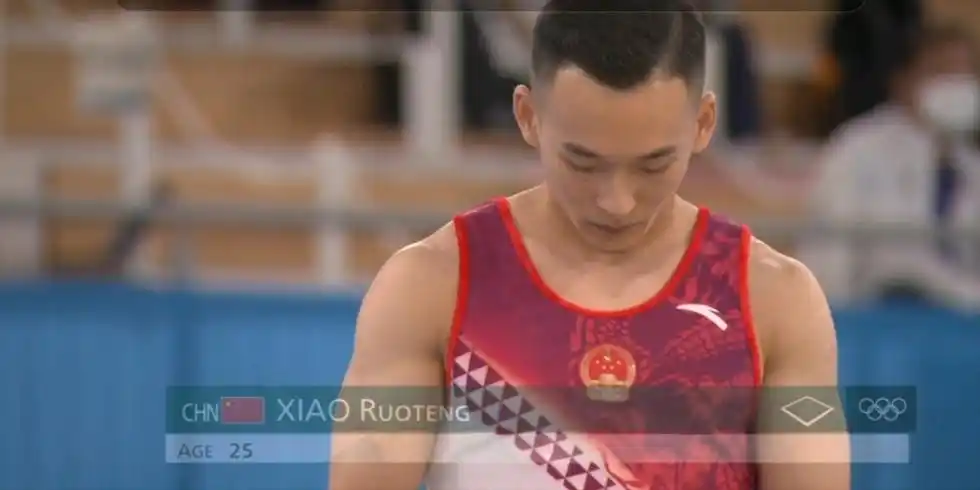 肖若腾个人体操获得铜牌