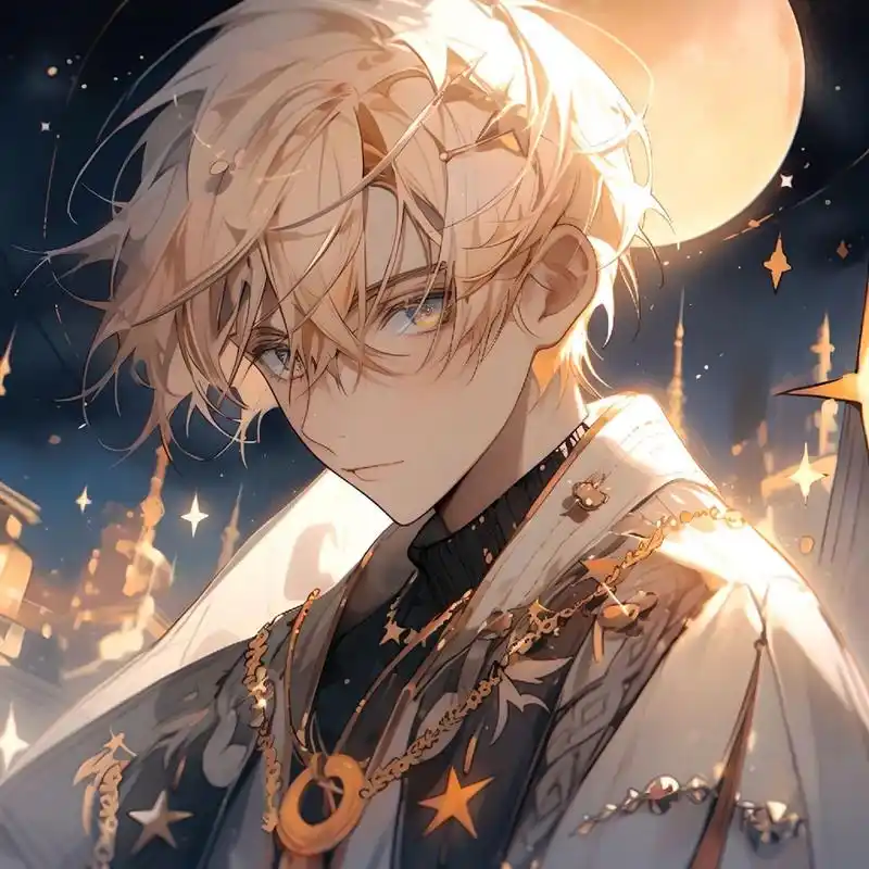 金色系动漫男头‖动漫风格男生头像