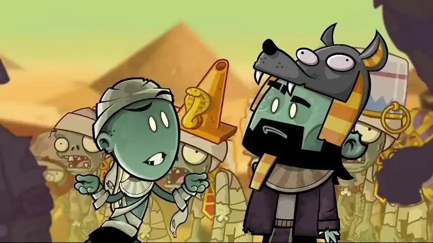 植物大战僵尸:金字塔僵尸大军来袭,死神比鲁斯跑的真快!