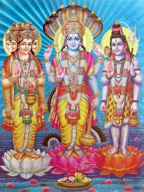 毗湿奴(vishnu)和梵天,湿婆并列为印度教的三大主神,其中又以毗湿奴